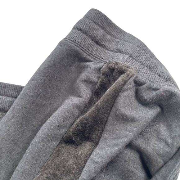 Ideology Joggers 3X Black Rayon Knit with Velour Tuxedo Stripe Pants Inseam 28" - Picture 4 of 10